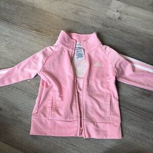Adidas pink girl toddler jacket, size 3T in good condition